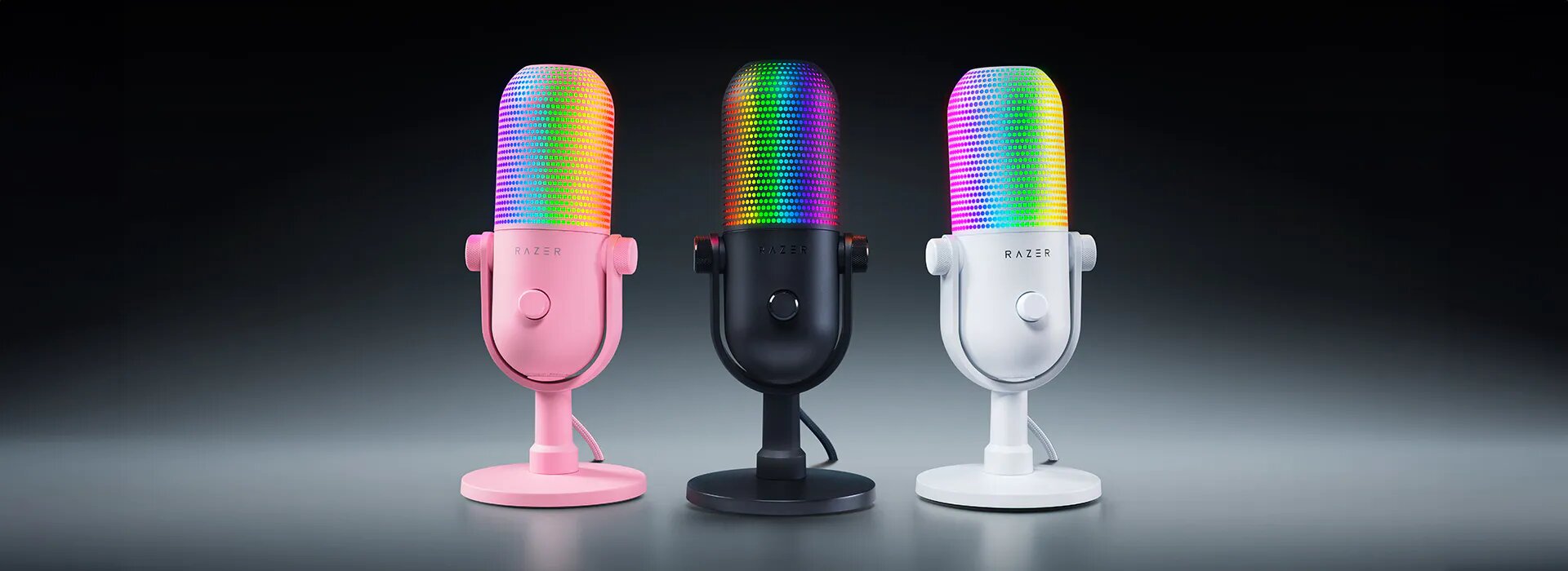 【RAZER】Seiren V3 Chroma Razer Seiren V3 Chroma RGB USB Microphone with Tap-to-Mute